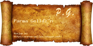 Parma Gellén névjegykártya